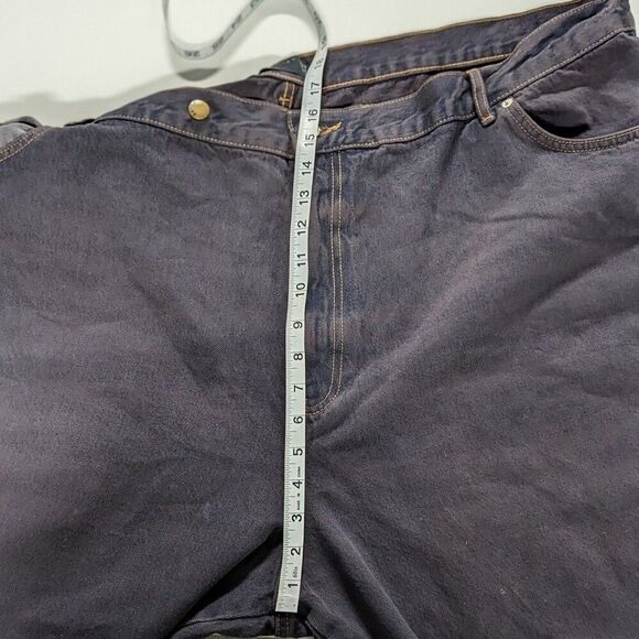 asos DESIGN US Size 24 Dark Rinse Cut Off Jeans - Picture 8 of 9